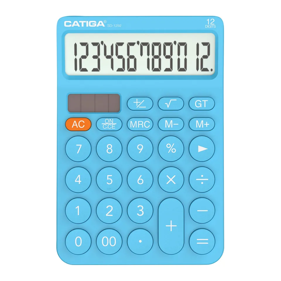 Catiga SD-1292 kalkulačka modrá 12místná kulatá