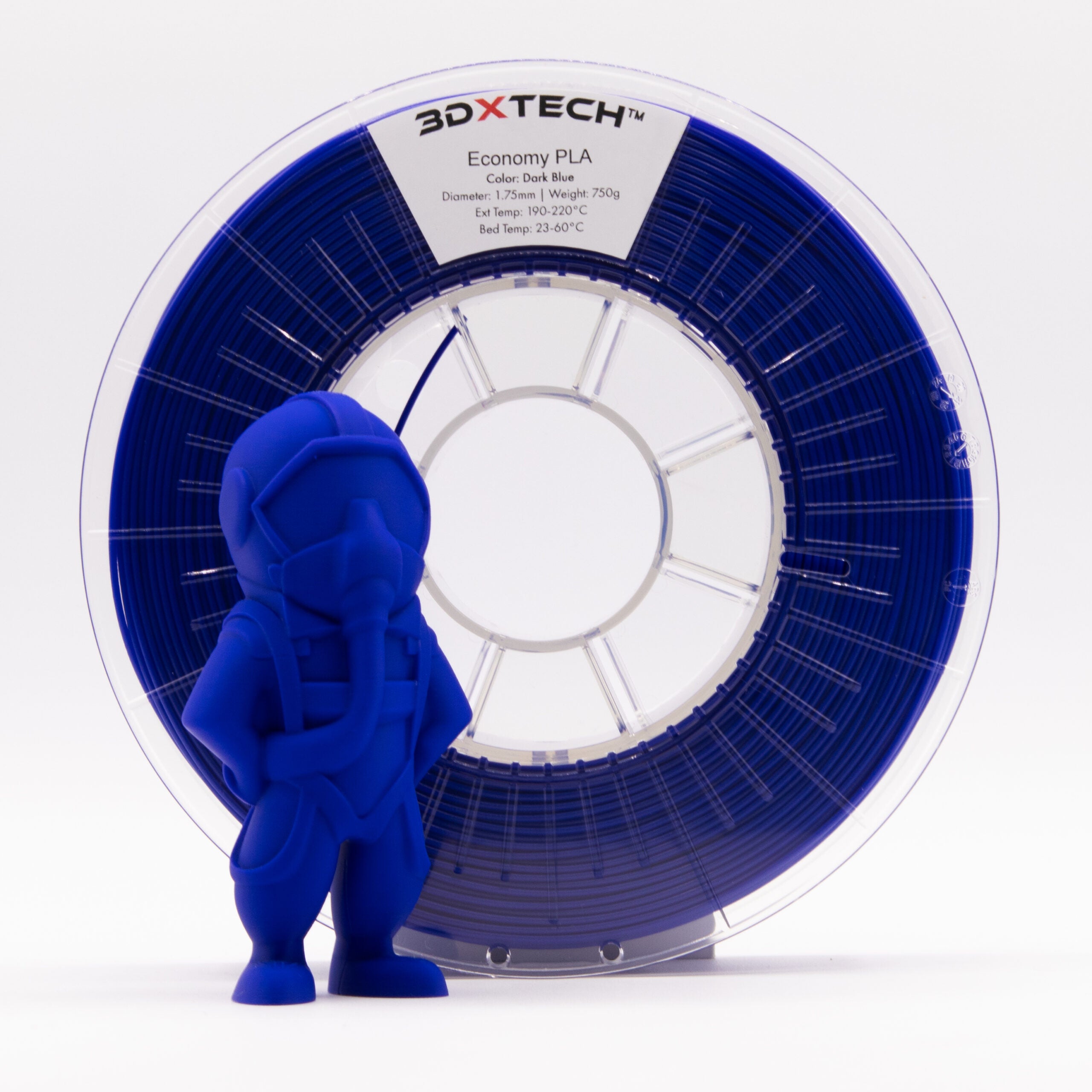 3DXTECH Economy PLA filament černý 750 g snadný tisk