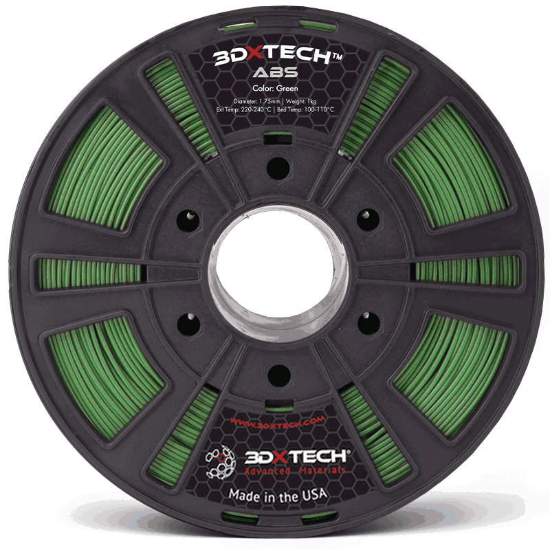 3DXTECH ABS filament černý 1,75 mm 1 kg houževnatý