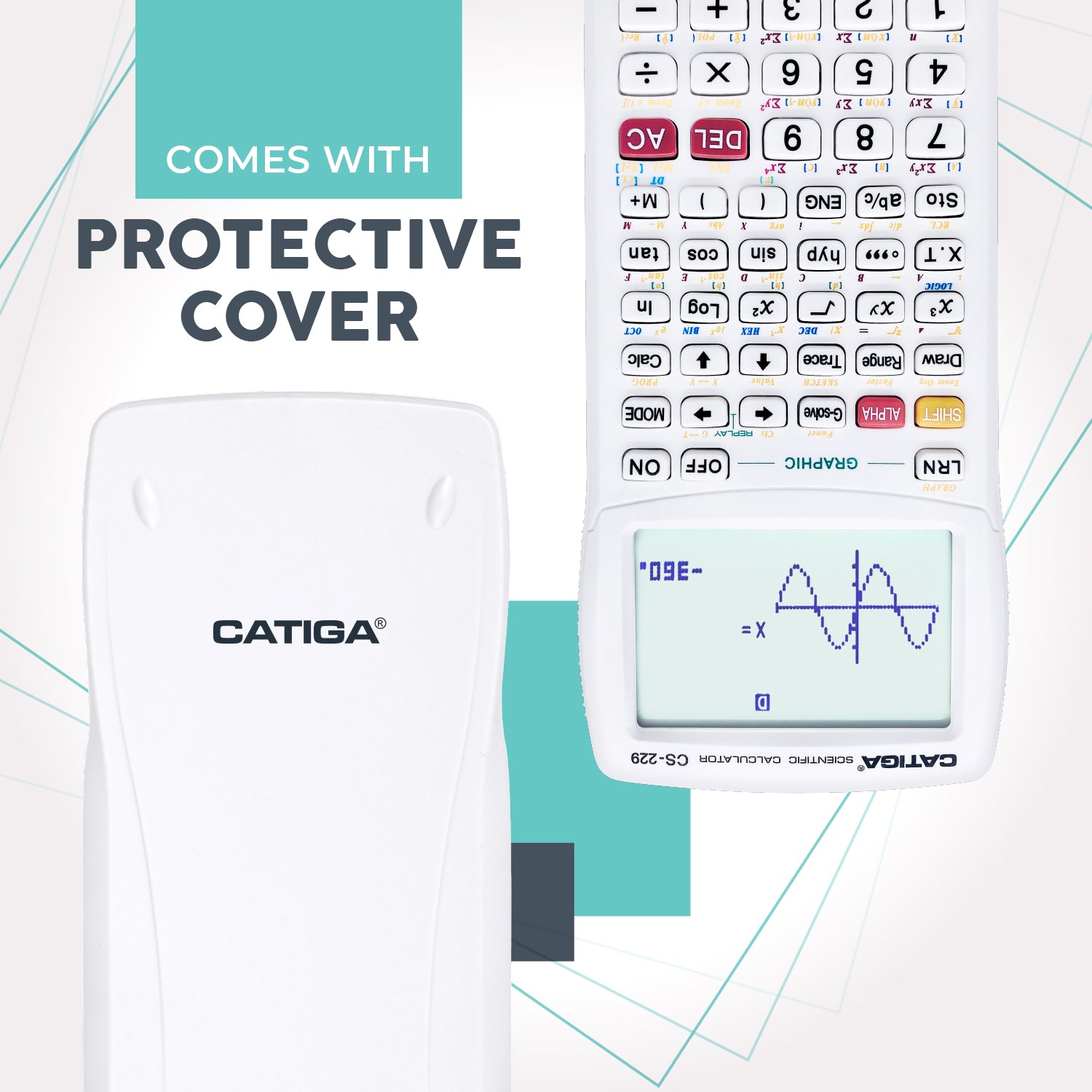 Catiga CS-229 vědecká kalkulačka bílá grafická