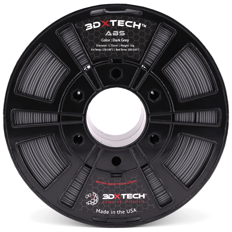 3DXTECH ABS filament černý 1,75 mm 1 kg houževnatý