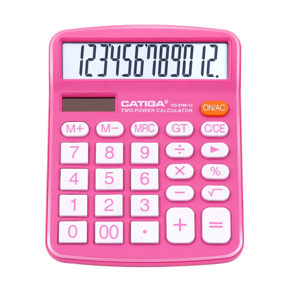 Catiga CD-2786 kalkulačka růžová 12místná