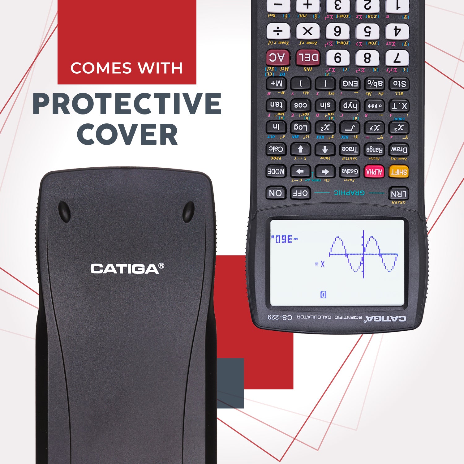 Catiga CS-229 vědecká kalkulačka s grafem černá
