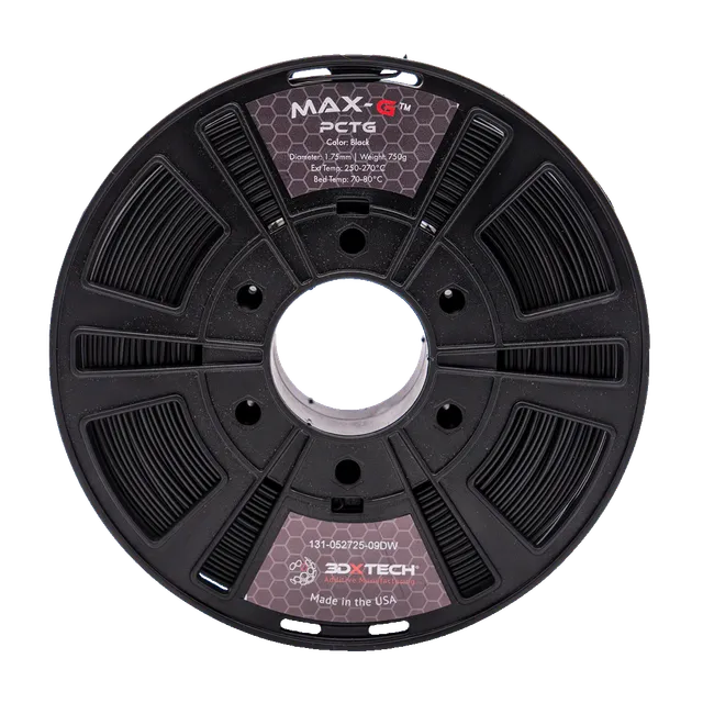 3DXTECH MAX-G PCTG filament černý 750 g odolný