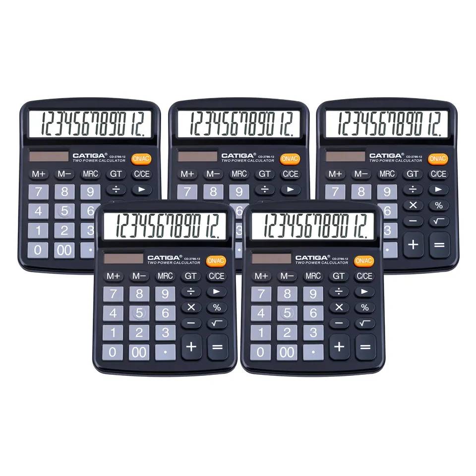 Catiga CD-2786 kancelářská kalkulačka černá 5 ks
