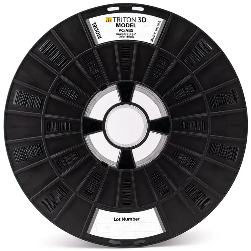 3DXTECH TRITON3D PC/ABS filament černý 92in³ pro Stratasys