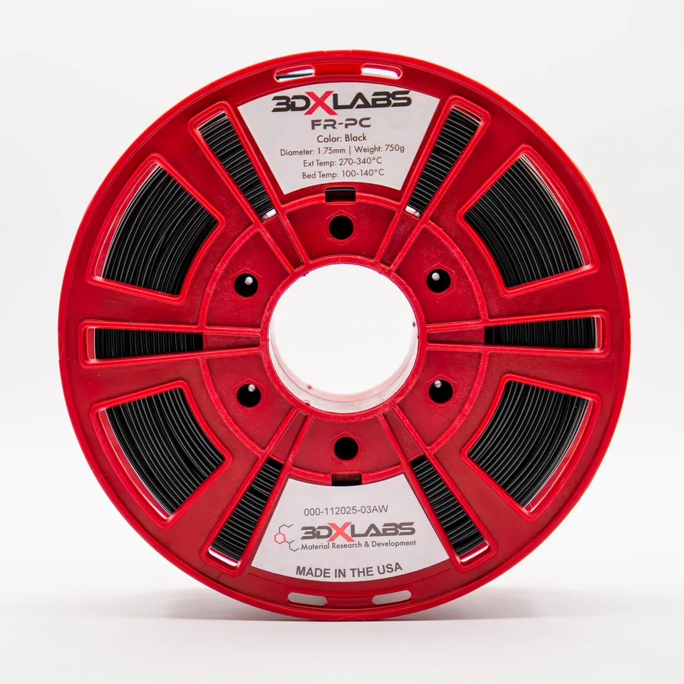 3DXTECH 3DXLABS FR-PC filament černý 1,75 mm 750 g V-0