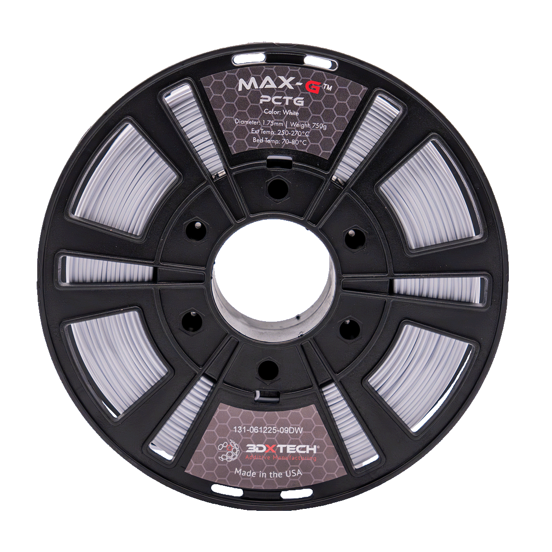 3DXTECH MAX-G PCTG filament černý 750 g odolný