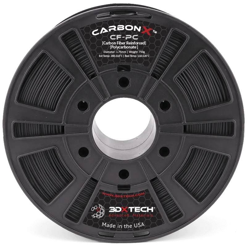 3DXTech CarbonX PC+CF filament černý 1,75 mm 750 g