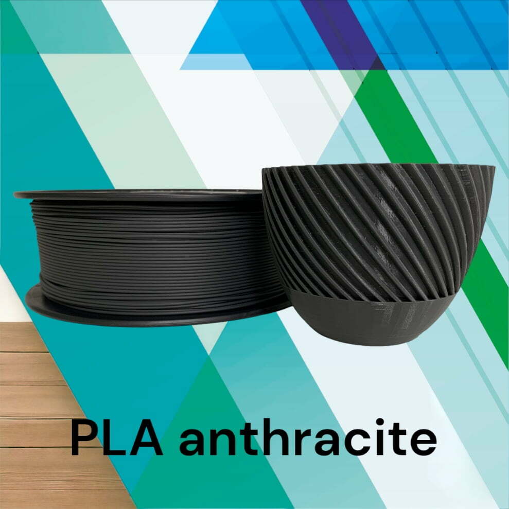 REGSHARE PLA anthracite filament 1 kg antracit přesný
