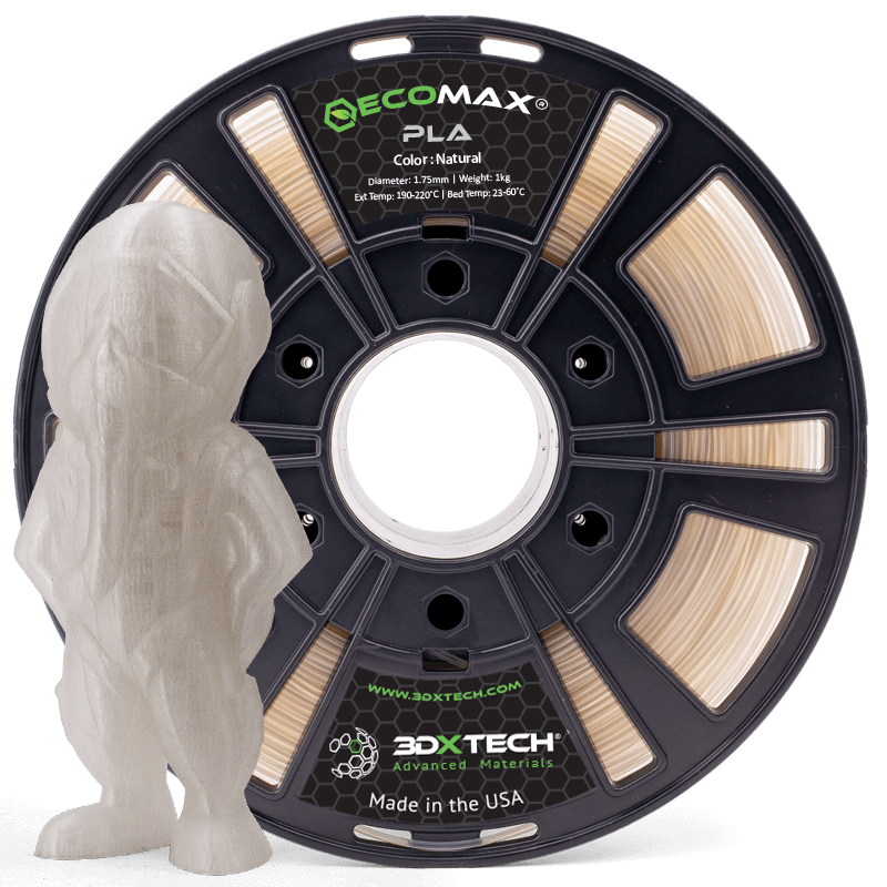 3DXTECH ECOMAX PLA filament černý 1,75 mm 1 kg tuhý