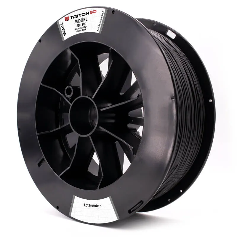 3DXTECH TRITON3D ESD-PC filament černý 92in³