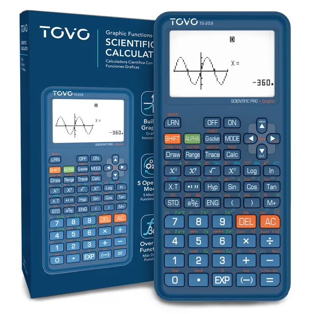 Catiga TOVO TS259 kalkulačka grafická tmavě modrá