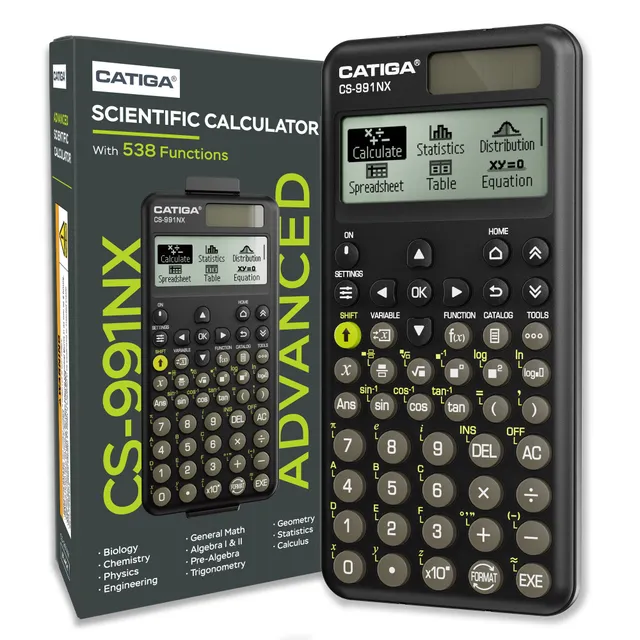 Catiga CS-991NX vědecká kalkulačka solární 538 funkcí
