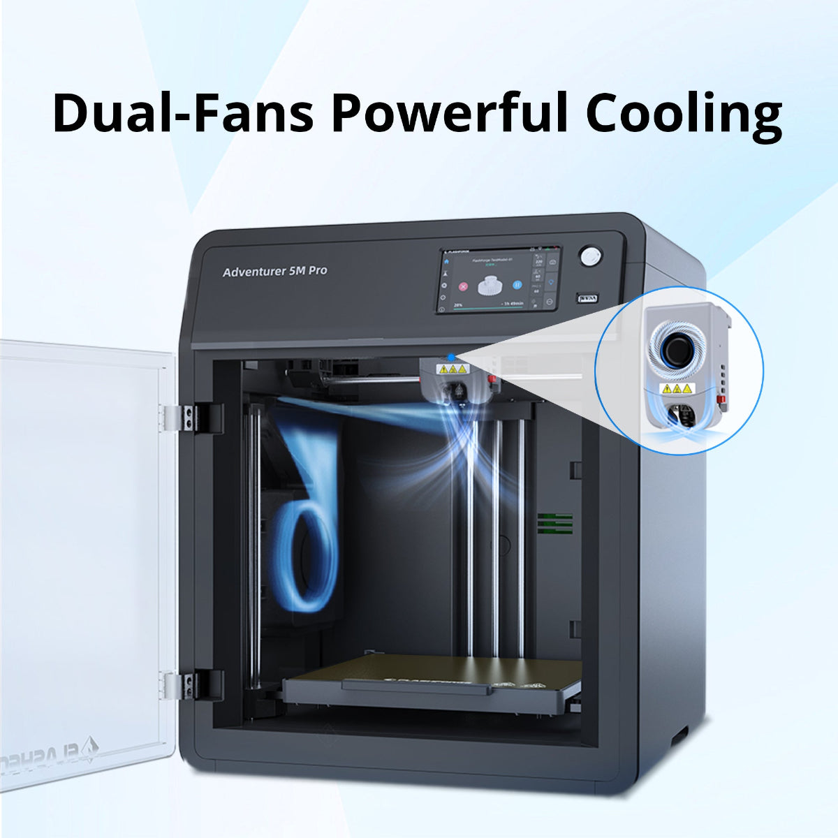 Flashforge Adventurer 5M Pro 3D tiskárna uzavřená