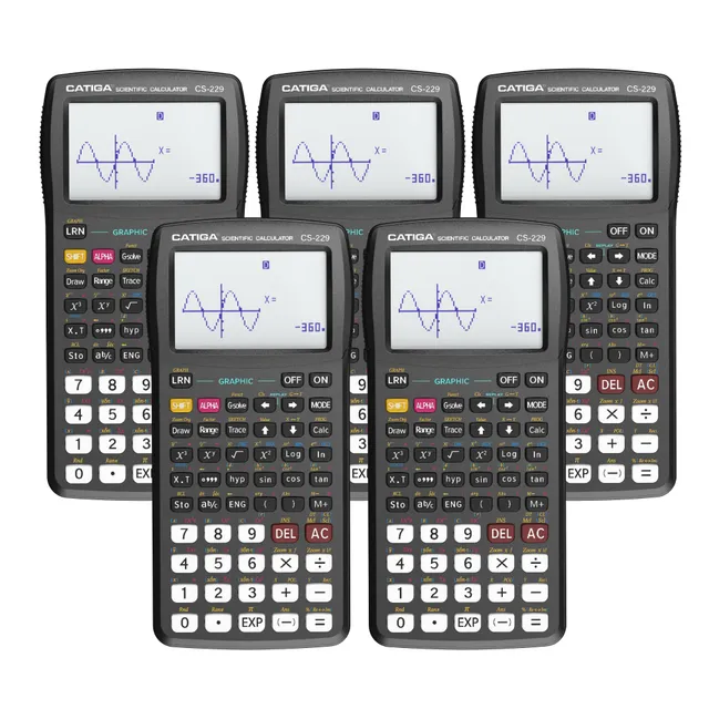 Catiga CS-229 vědecká kalkulačka černá 5 ks