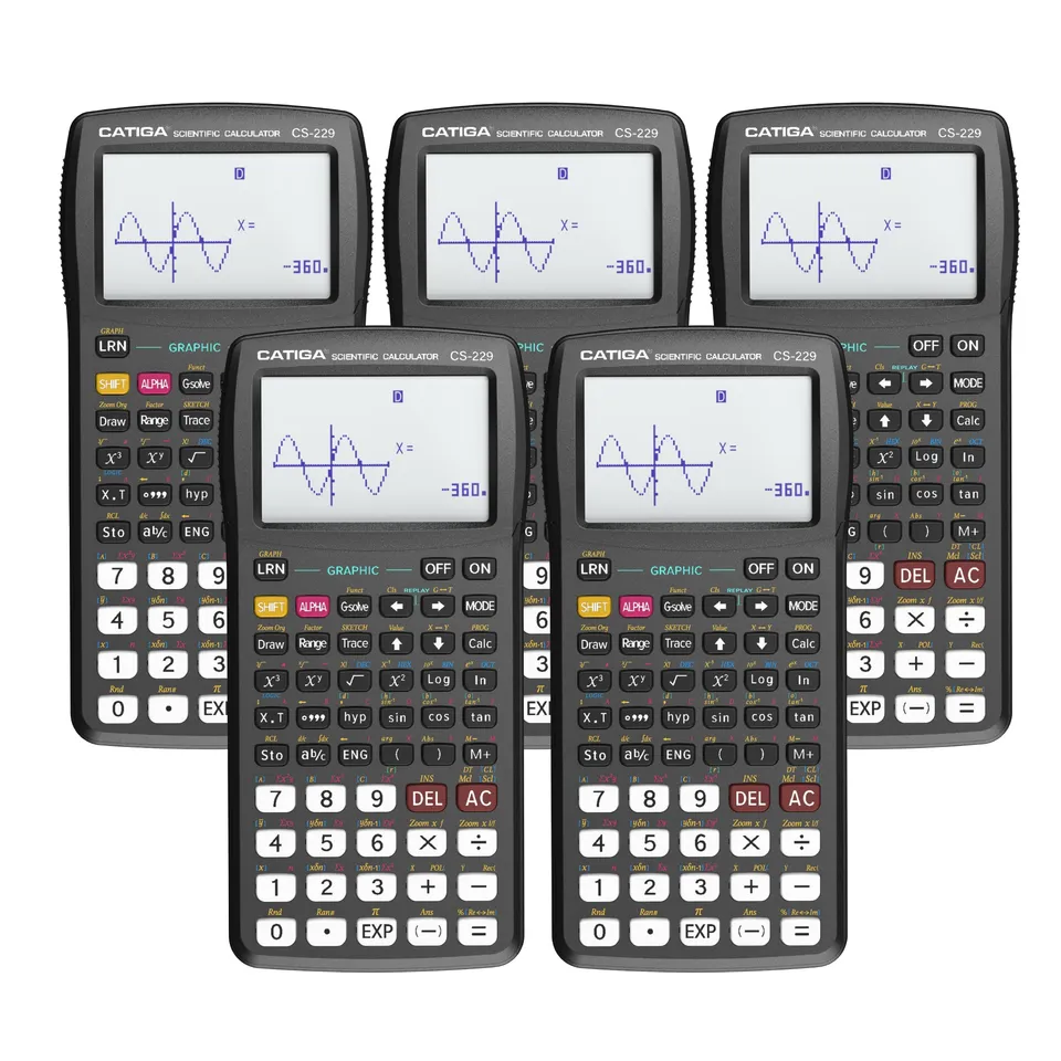 Catiga CS-229 vědecká kalkulačka černá 5 ks