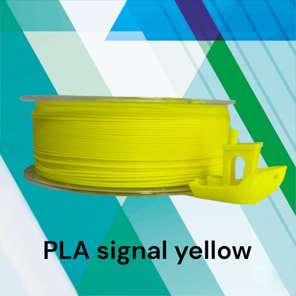 REGSHARE PLA filament signální žlutá 1 kg pro 3D tisk