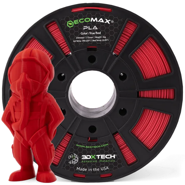 3DXTECH ECOMAX PLA filament černý 1,75 mm 1 kg tuhý