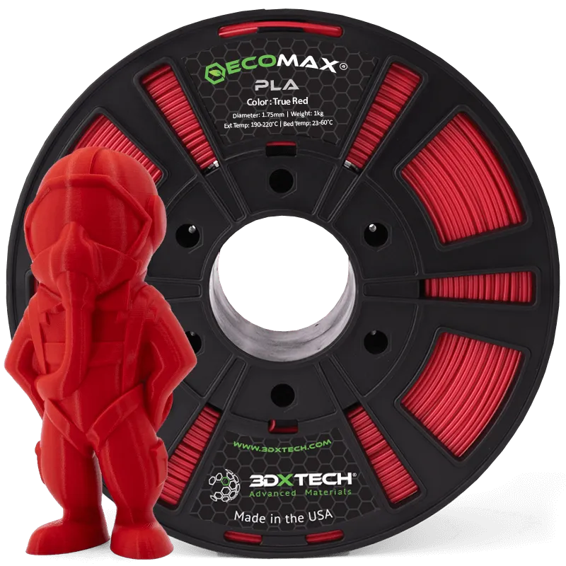3DXTECH ECOMAX PLA filament černý 1,75 mm 1 kg tuhý