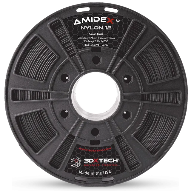 3DXTECH AmideX Nylon 12 filament černý 1,75 mm 750 g