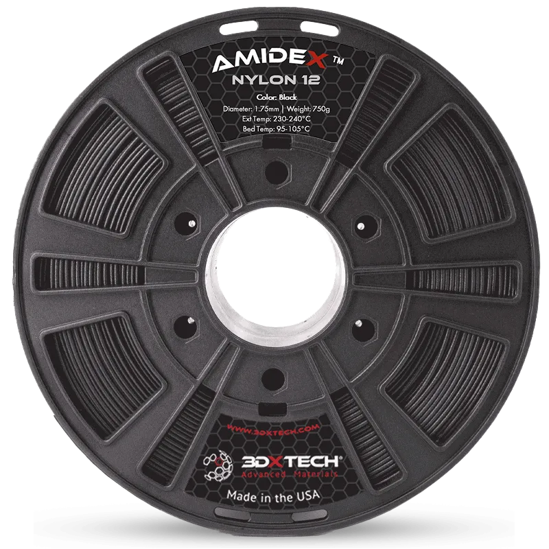 3DXTECH AmideX Nylon 12 filament černý 1,75 mm 750 g