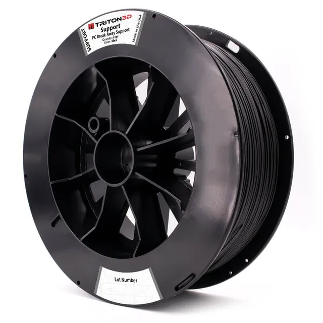 3DXTech Triton PC podpůrný filament černý 92in³