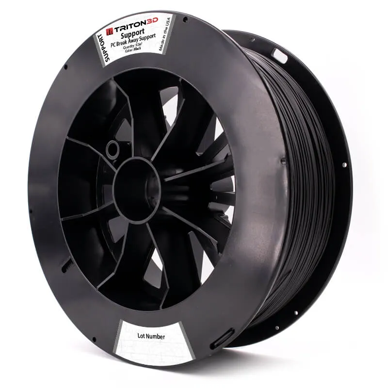 3DXTech Triton PC podpůrný filament černý 92in³