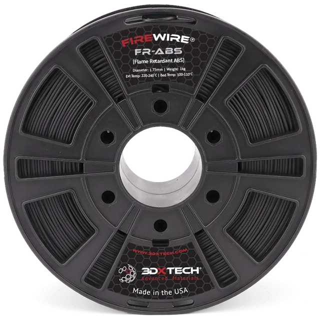 3DXTECH Firewire FR-ABS filament Black 1,75 mm 750 g nehořlavý
