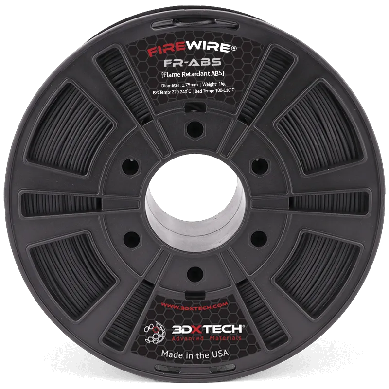 3DXTECH Firewire FR-ABS filament Black 1,75 mm 750 g nehořlavý