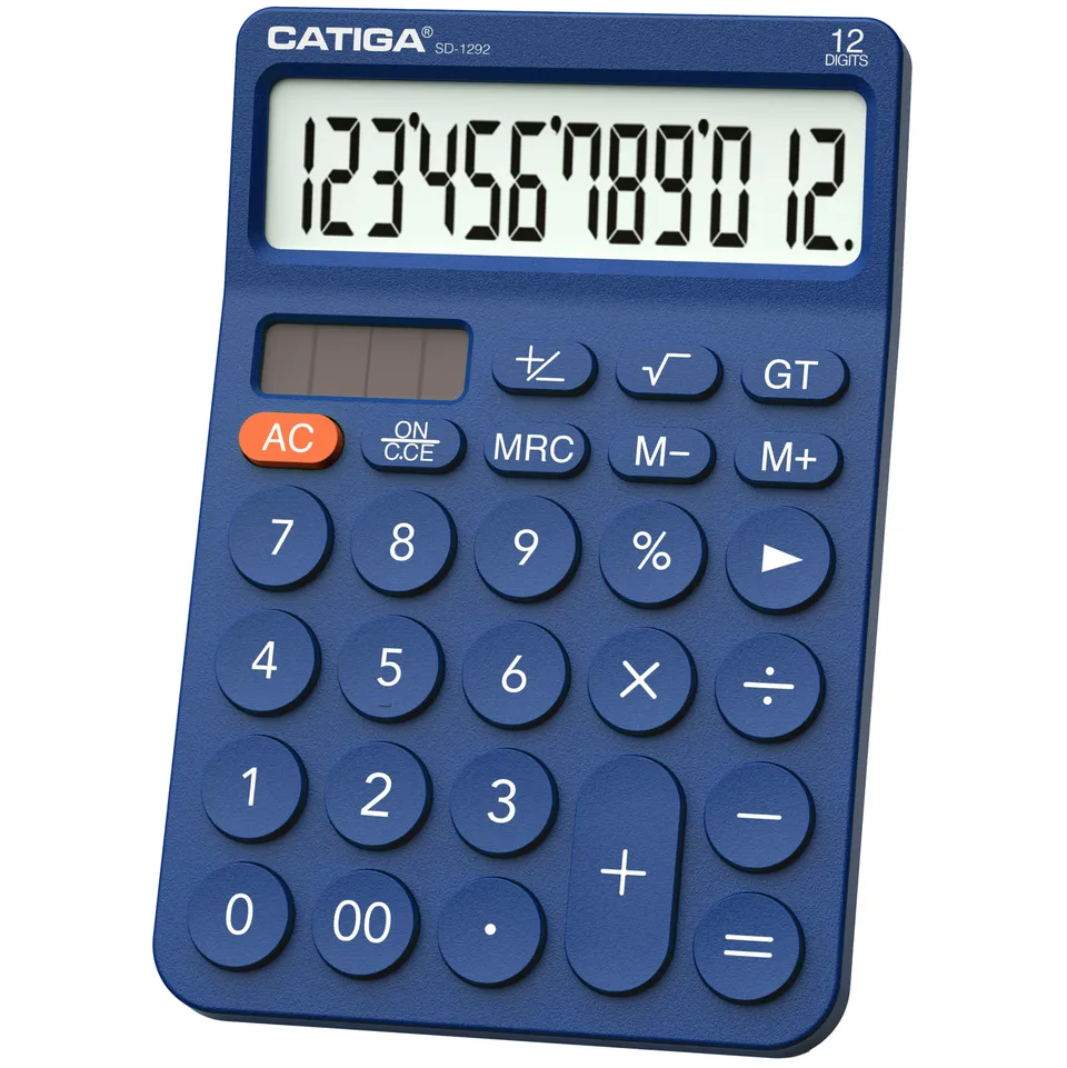 Catiga SD-1292 12místná kalkulačka tmavě modrá solární