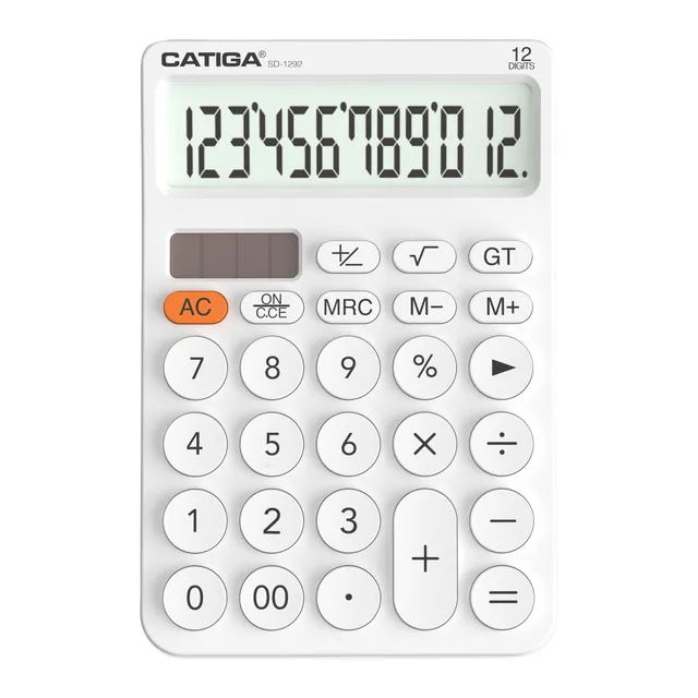 Catiga SD-1292 kalkulačka 12místná bílá hranatá