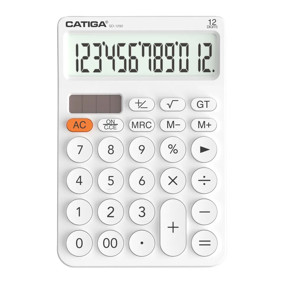 Catiga SD-1292 kalkulačka 12místná bílá hranatá