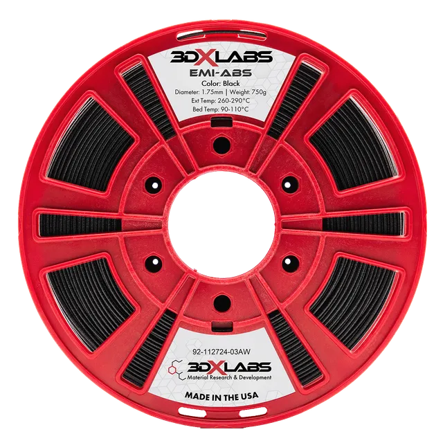 3DXTECH 3DXLABS EMI-ABS filament 1,75 mm černý 750 g