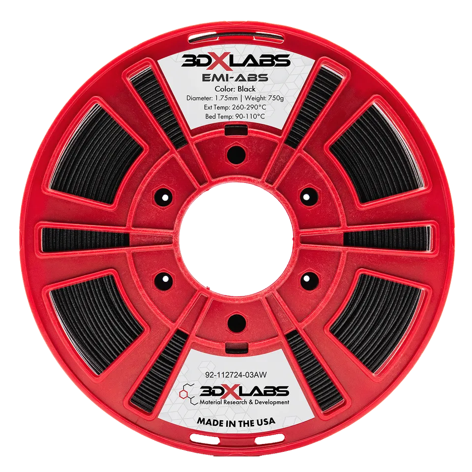 3DXTECH 3DXLABS EMI-ABS filament 1,75 mm černý 750 g