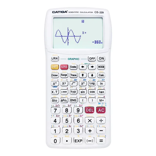 Catiga CS-229 vědecká kalkulačka bílá grafická