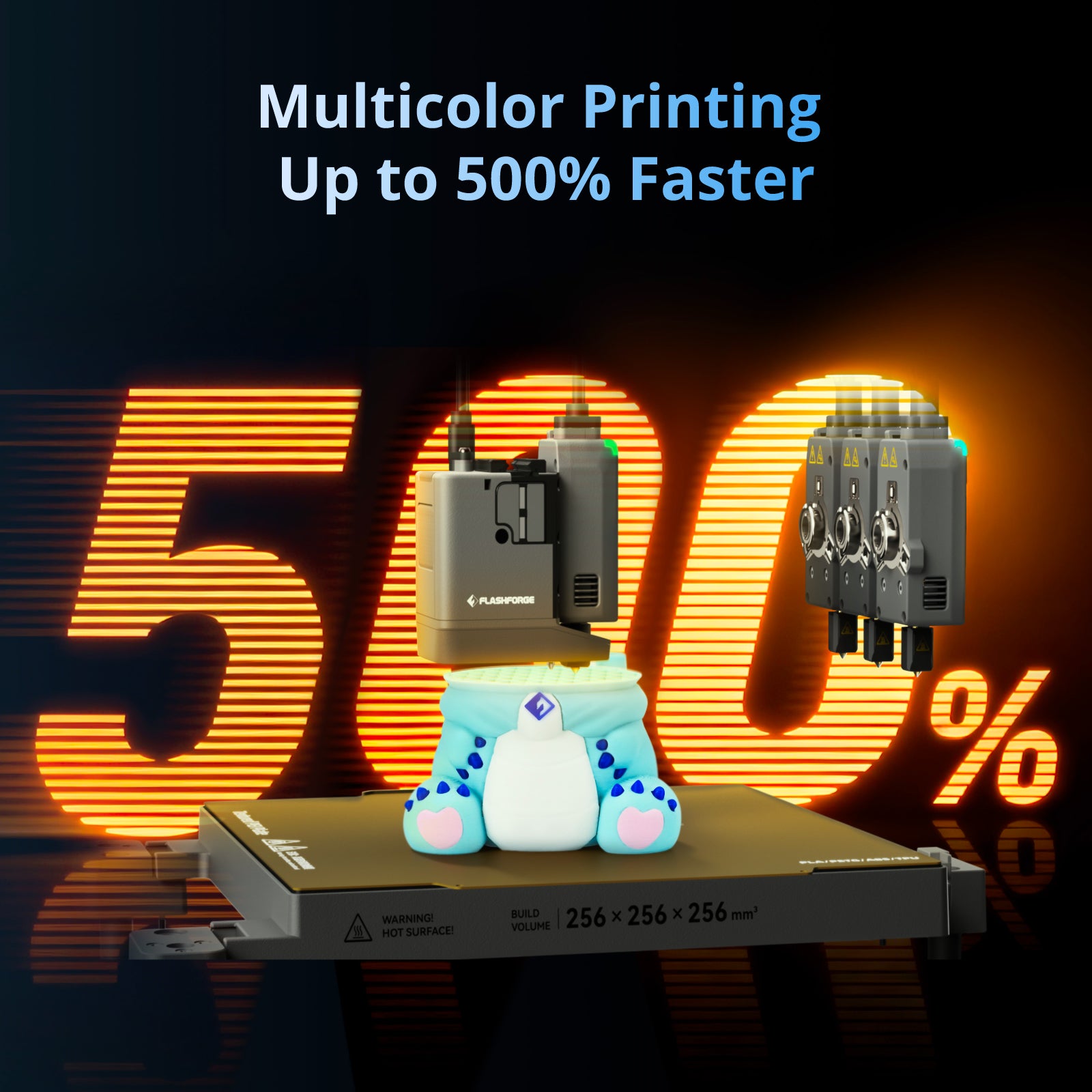 Flashforge Creator 5 3D tiskárna 4 hlavy multicolor