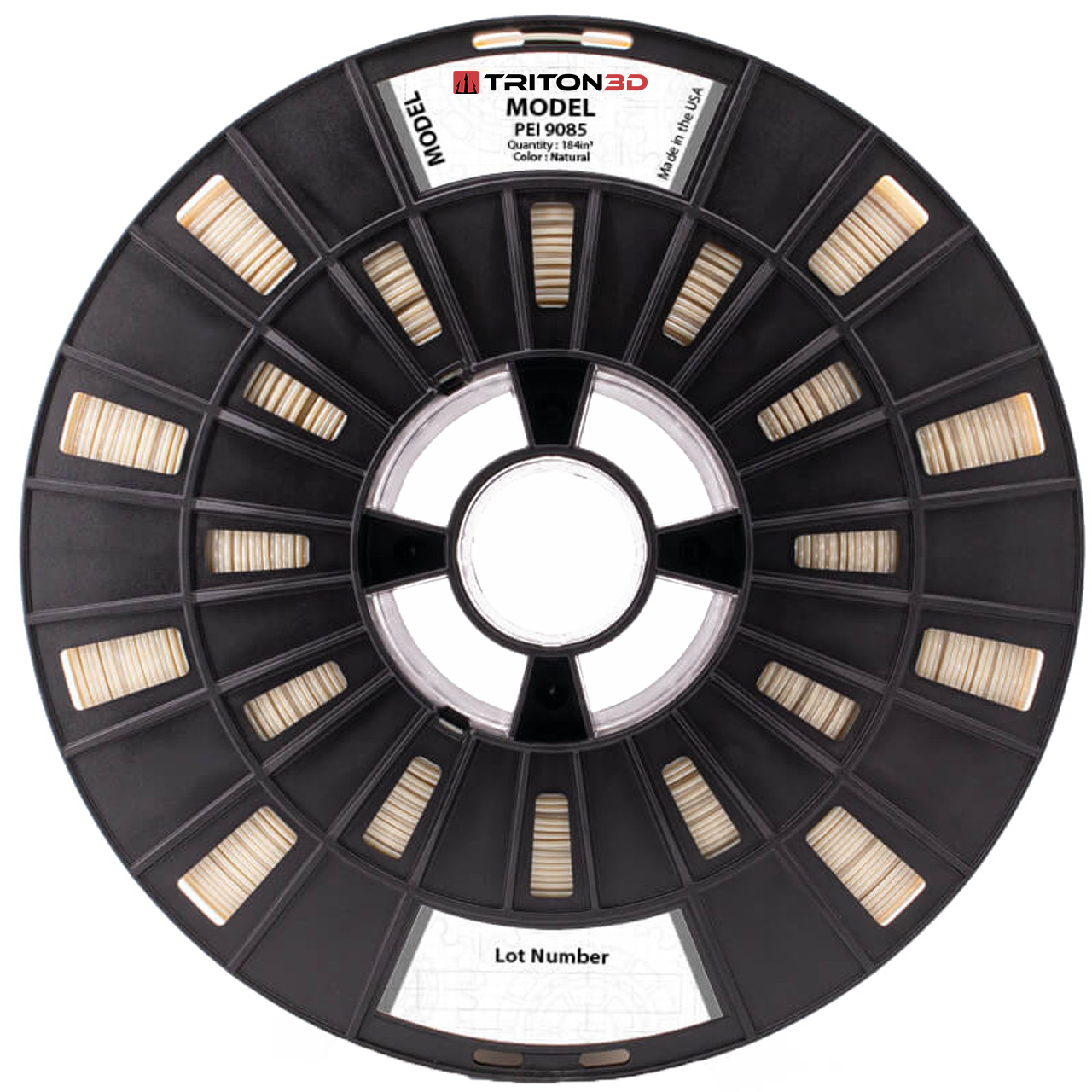 3DXTECH TRITON3D PEI 9085 filament černý Stratasys 92 in³