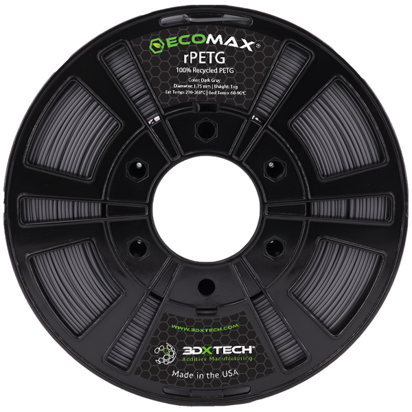 3DXTECH ECOMAX R-PETG filament černý 1,75 mm 1 kg