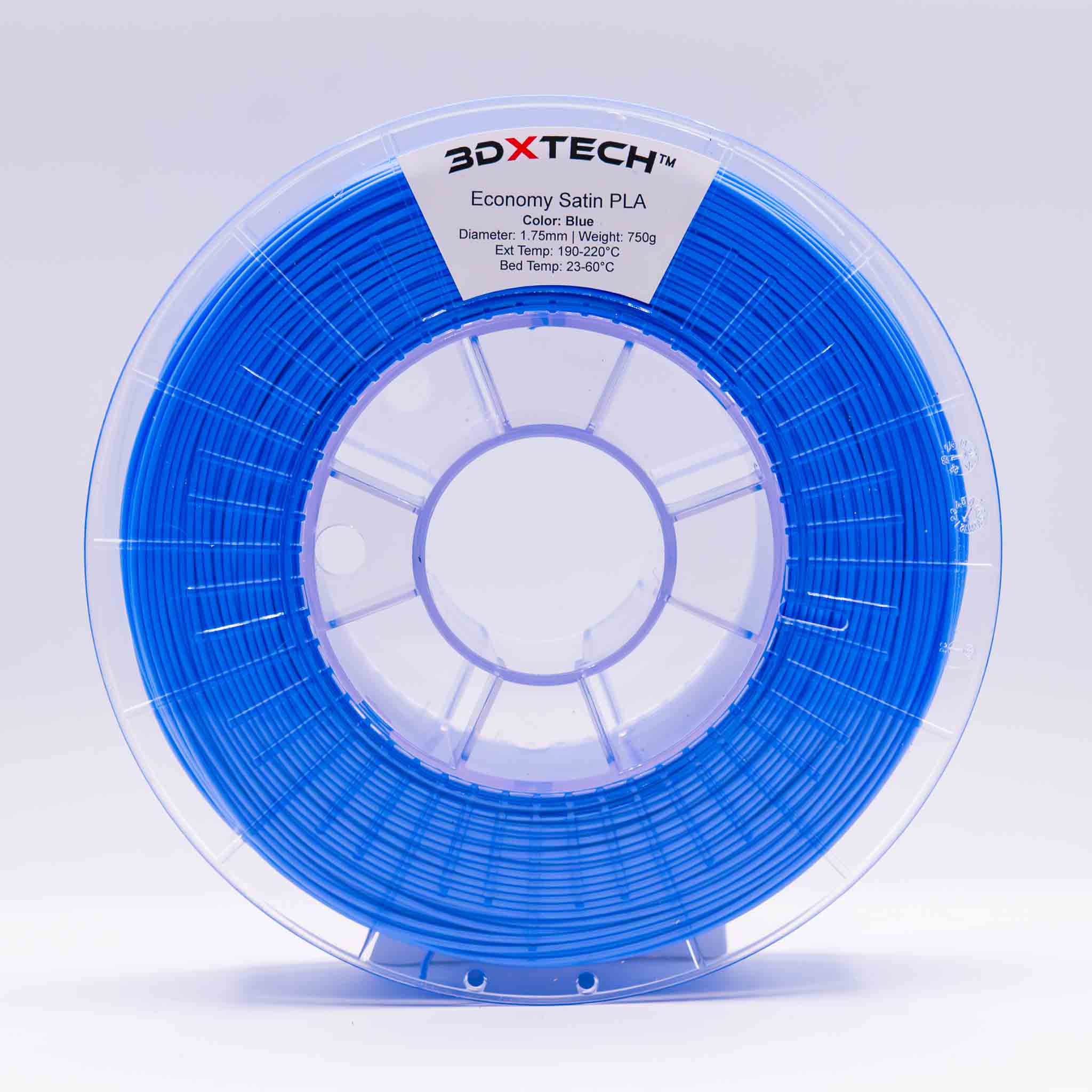 3DXTECH Satin PLA filament modrý 1,75 mm 750 g matný