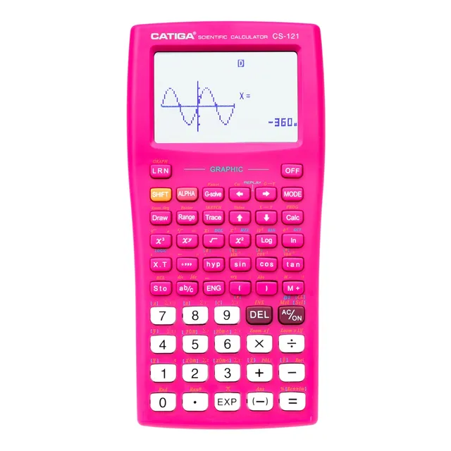 Catiga CS-121 vědecká kalkulačka grafická růžová