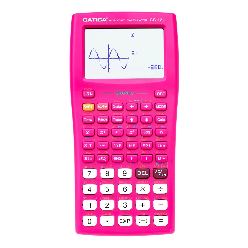 Catiga CS-121 vědecká kalkulačka grafická růžová