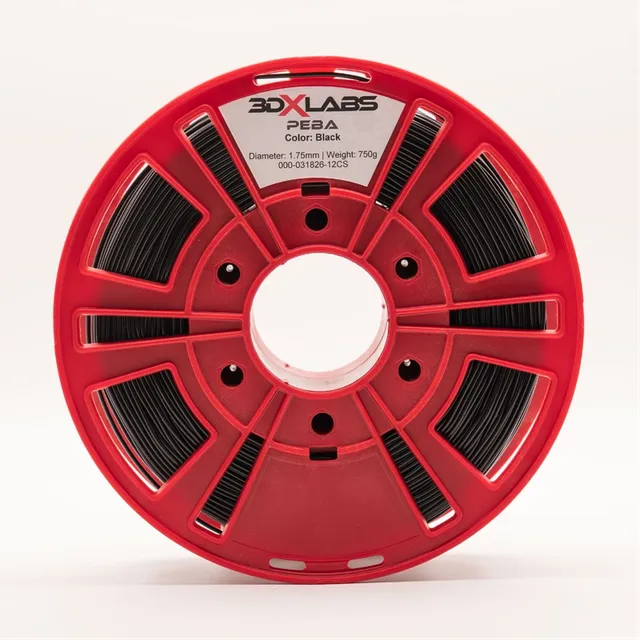 3DXTECH 3DXLABS PEBA 90A filament 1,75 mm černý 750 g