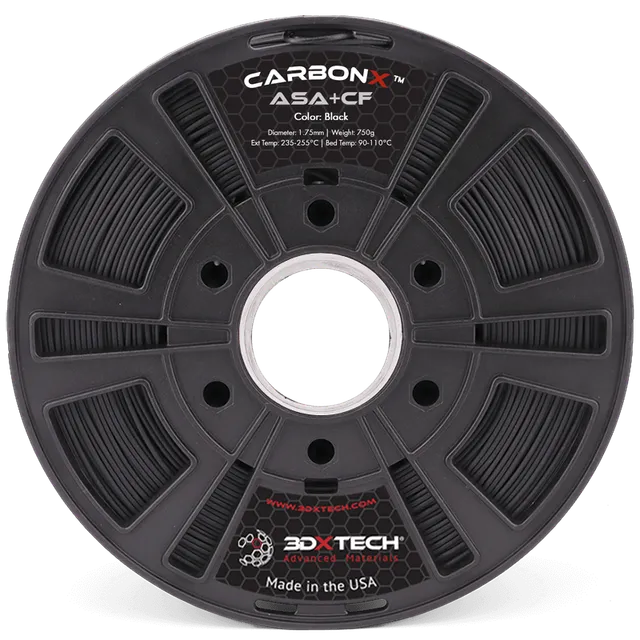 3DXTECH CARBONX ASA+CF filament černý 750 g 1,75 mm