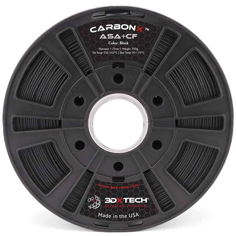3DXTECH CARBONX ASA+CF filament černý 750 g 1,75 mm