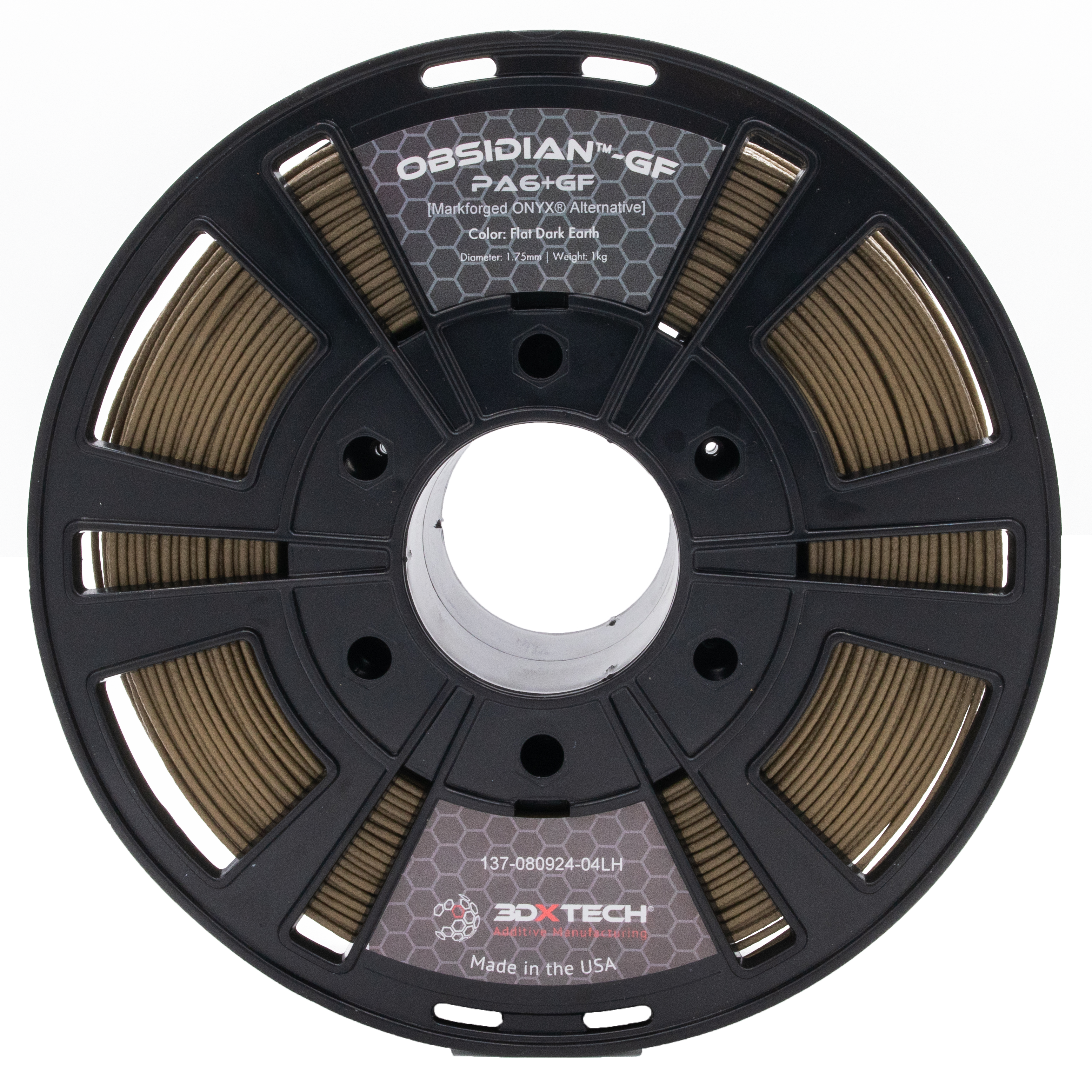 3DXTECH Obsidian Nylon 6+GF filament Orange 1,75 mm 1 kg