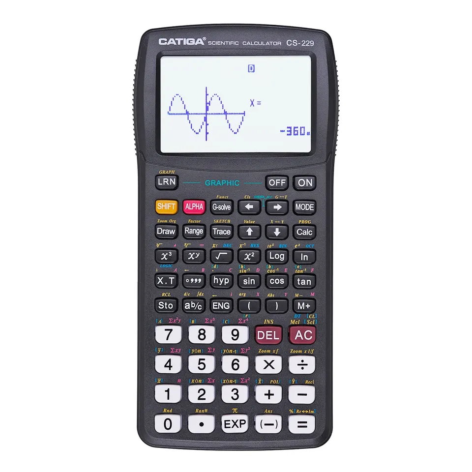 Catiga CS-229 vědecká kalkulačka s grafem černá