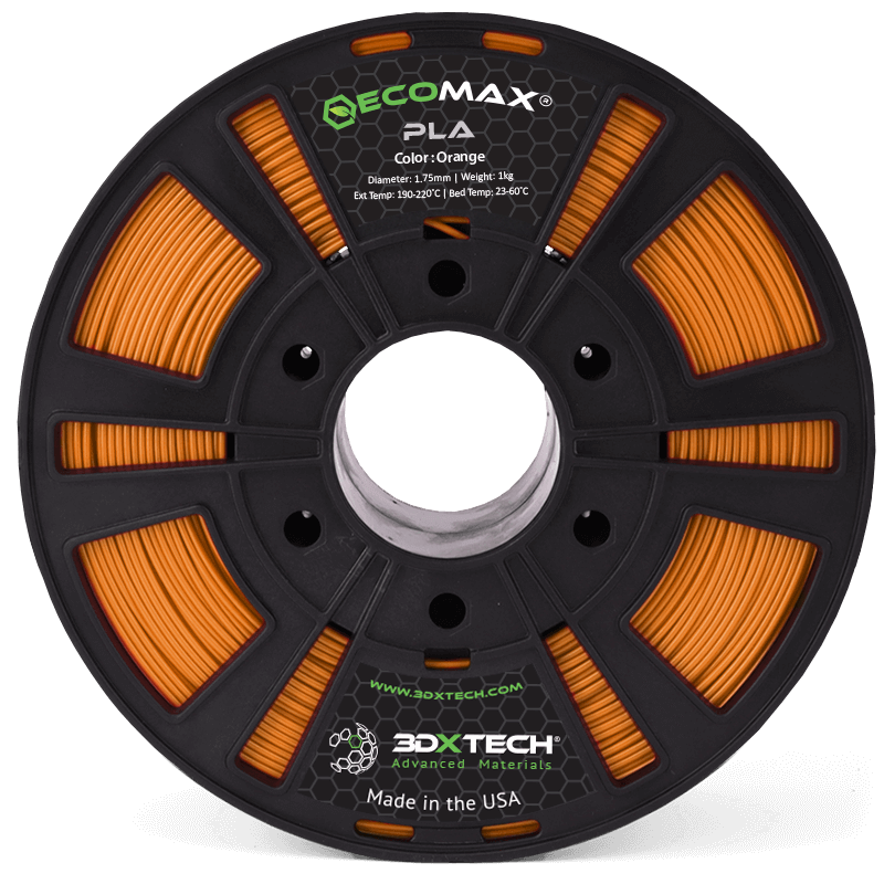 3DXTECH ECOMAX PLA filament černý 1,75 mm 1 kg tuhý