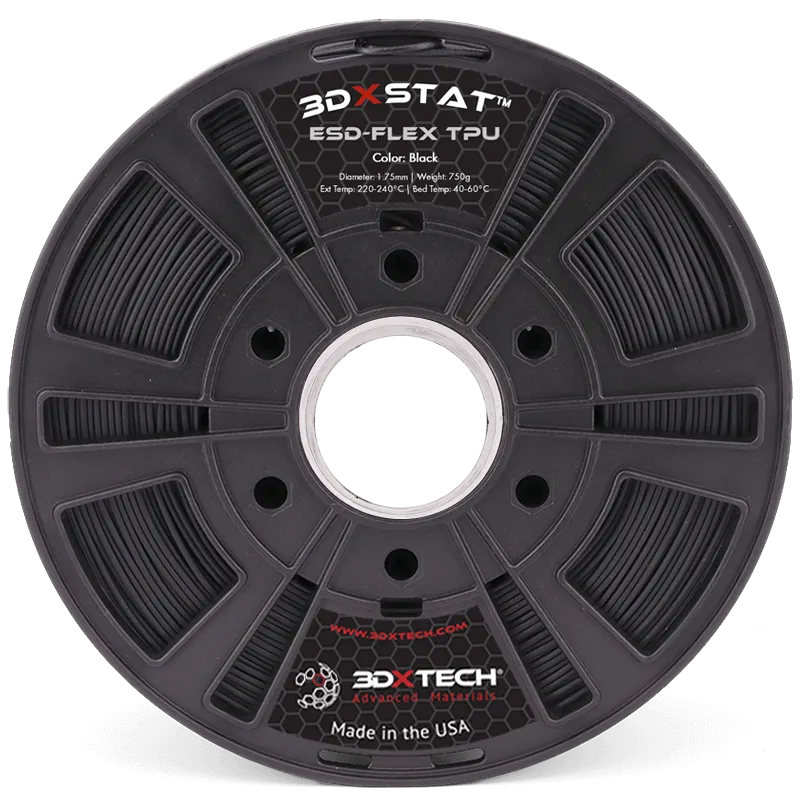 3DXTECH 3DXSTAT ESD-TPU 60D filament černý 750 g vodivý