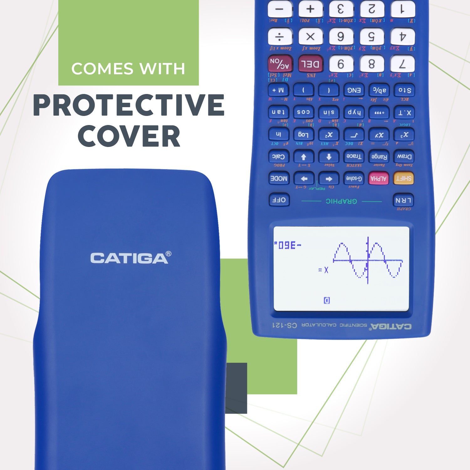 Catiga CS-121 vědecká kalkulačka modrá s grafem